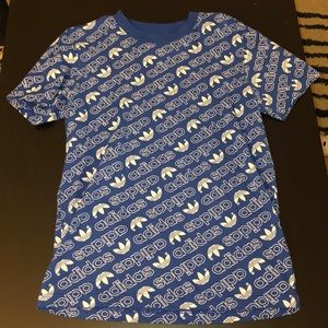 Blue adidas tee